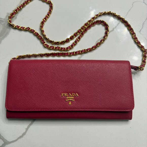 Prada Saffiano Wallet on Chain or clutch - Picture 11 of 12